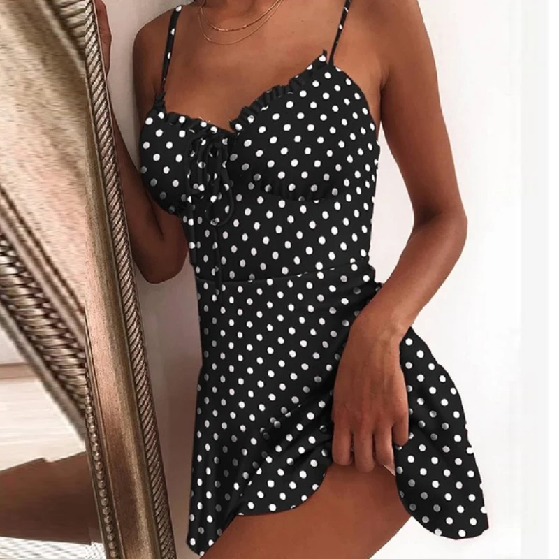 Summer Tie Front V Neck Elegant Sexy Floral Print Mini Dress Women Off Shoulder Ruffle Party Dress Femme Backless A-Line Dresses