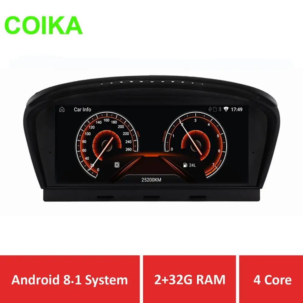 

COIKA 8.8" Blue Ray IPS Screen Android 8.1 System Car DVD Stereo For BMW E60 E90 2005-2012 With 2+32G RAM GPS WIFI Google BT SWC