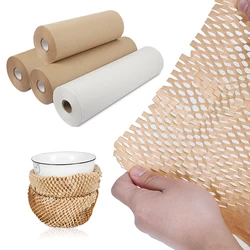 Packing Material Raw Pulp Gift Wrapping Paper For Flowers Tissue Honeycomb Kraft Wedding Birthday Party Home Packaging Paper
