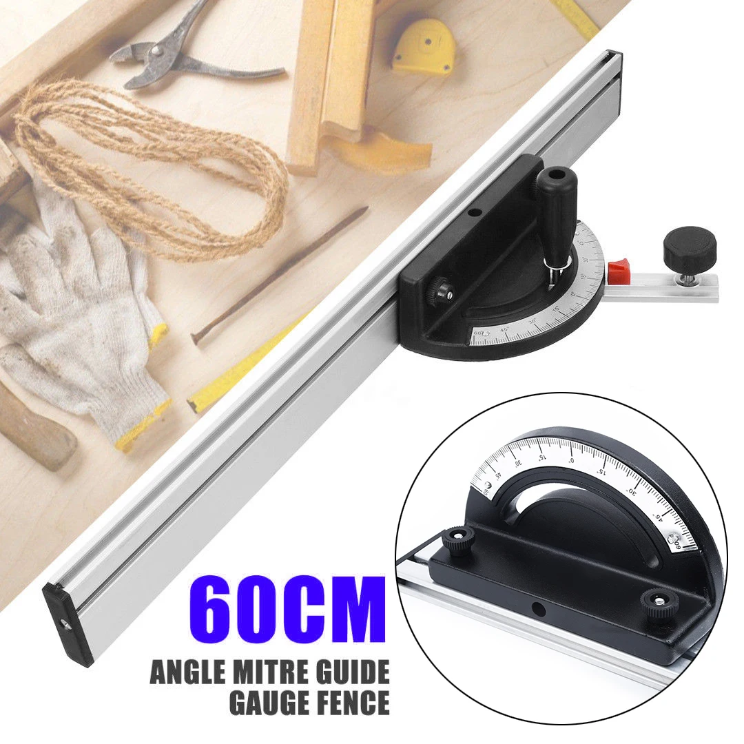 

Mitre Ruler Guide Fence Cut For Woodworking Machinery BandSaw Router Miter Gauge Table Saw High Quality