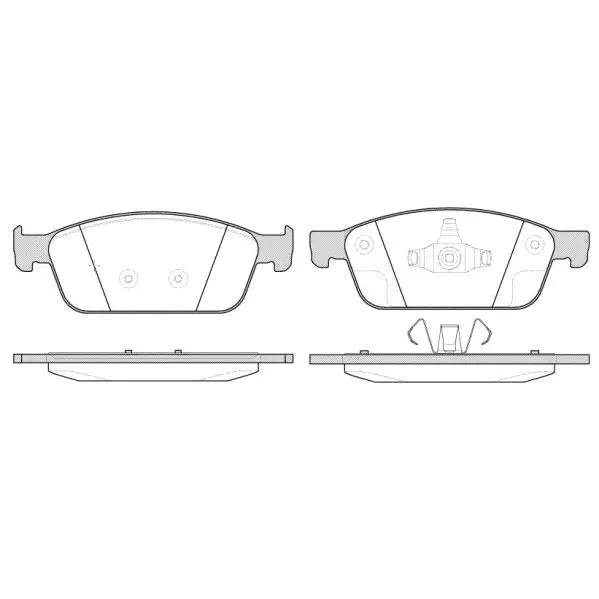 Колодки дисковые передние Ford Focus/Kuga 1.6/2.0i/TDCi 12 REMSA