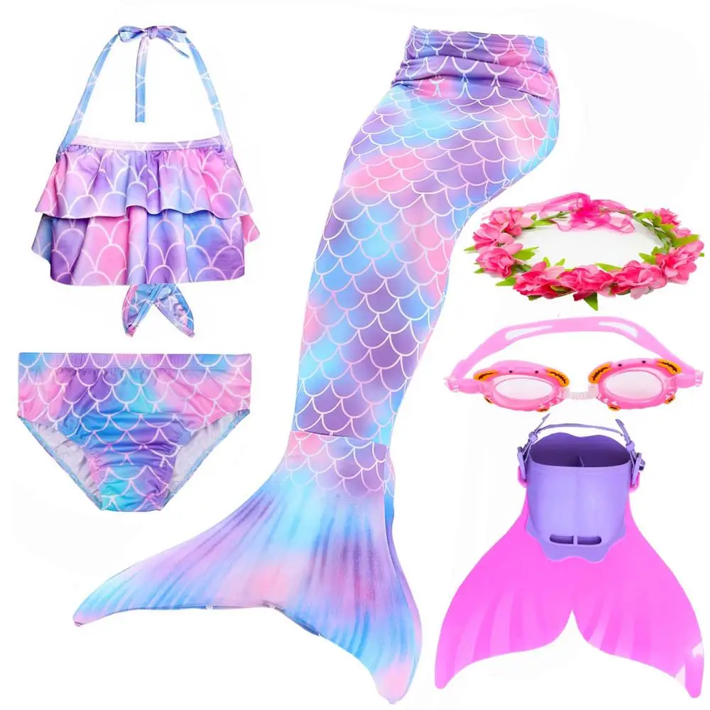 2019-Girl-s-Mermaid-Tail-for-Kids-Swimming-Bating-Suit-Costume-Swimsuit-Swimmable-Cosplay-Bikini-Set(9)