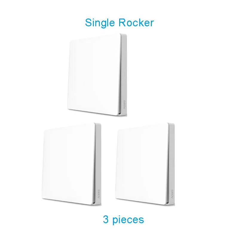 3 Single rocker Xiaomi Aqara умный дом беспроводной переключатель умный светильник управление ZigBee пульт дистанционного управления со смартфона Xiaomi APP - Цвет: 3 Single rocker