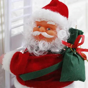 

Electric Toys Santa Claus Climbs Stairs Toys Climbing Ladder Santa Claus Designs Christmas Figurine Ornament Decoration Gifts 30