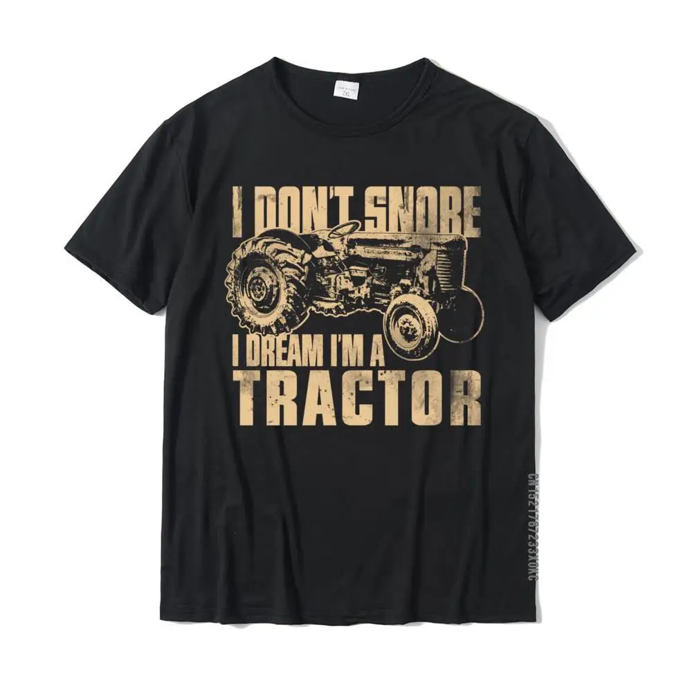 Europe T-shirts for Men Slim Fit ostern Day Tops & Tees Short Sleeve 2021 Hot Sale Crazy Tee Shirts Crewneck 100% Cotton I Don't Snore I Dream I'm a Tractor Funny Farm Tractor Long Sleeve T-Shirt__MZ21306 black