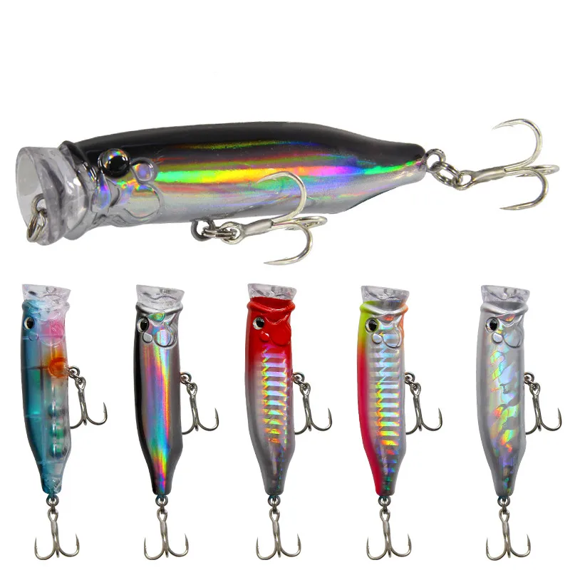 

HAODIAOZHE Popper Fishing lure 7cm 9.4g Crankbait Iscas Artificial Wobblers Hard Bait Pesca Bass Carp Pike Fishing Tackle YT178