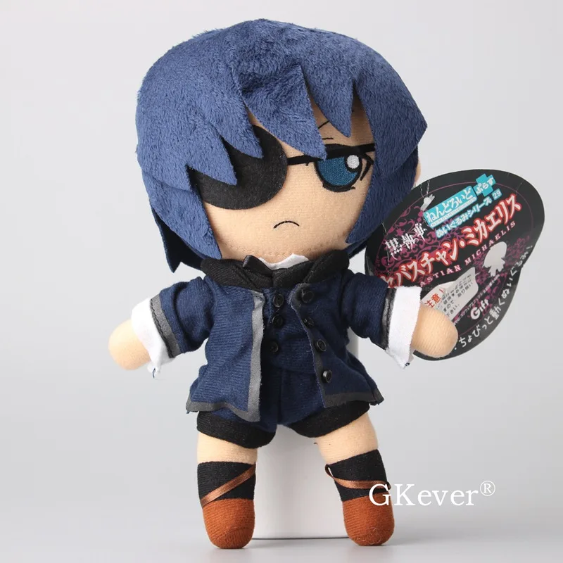 Мультфильм Черный Дворецкий Kuroshitsuji Ciel Себастиан Майкл плюшевые игрушки куклы 18-30 см фигурка детский подарок