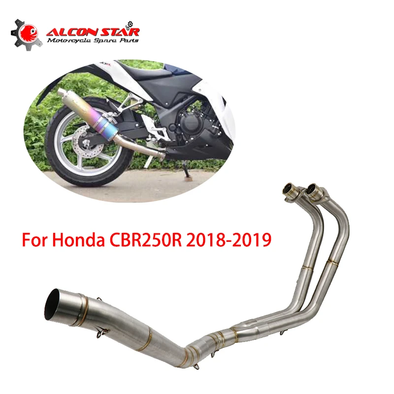 Alconstar For Honda Cbr250r 18 19 Motorcycle Full Exhaust Link Pipe 51mm Front Connect Pipe Stainless Steel Tube Slip Exhaust Exhaust Systems Aliexpress