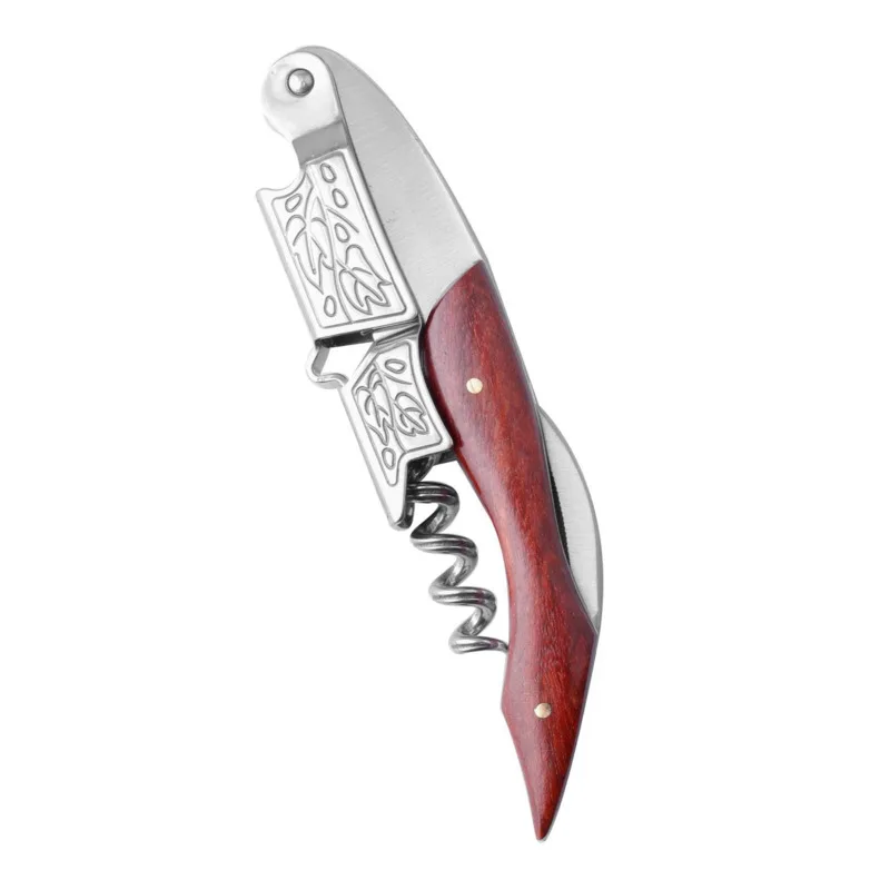 

Red Wine Bottle easy beer can Opener More Function Red Wine Wine Bottle Opener Solid Wood A Hippocampus Wine Knife Woodiness