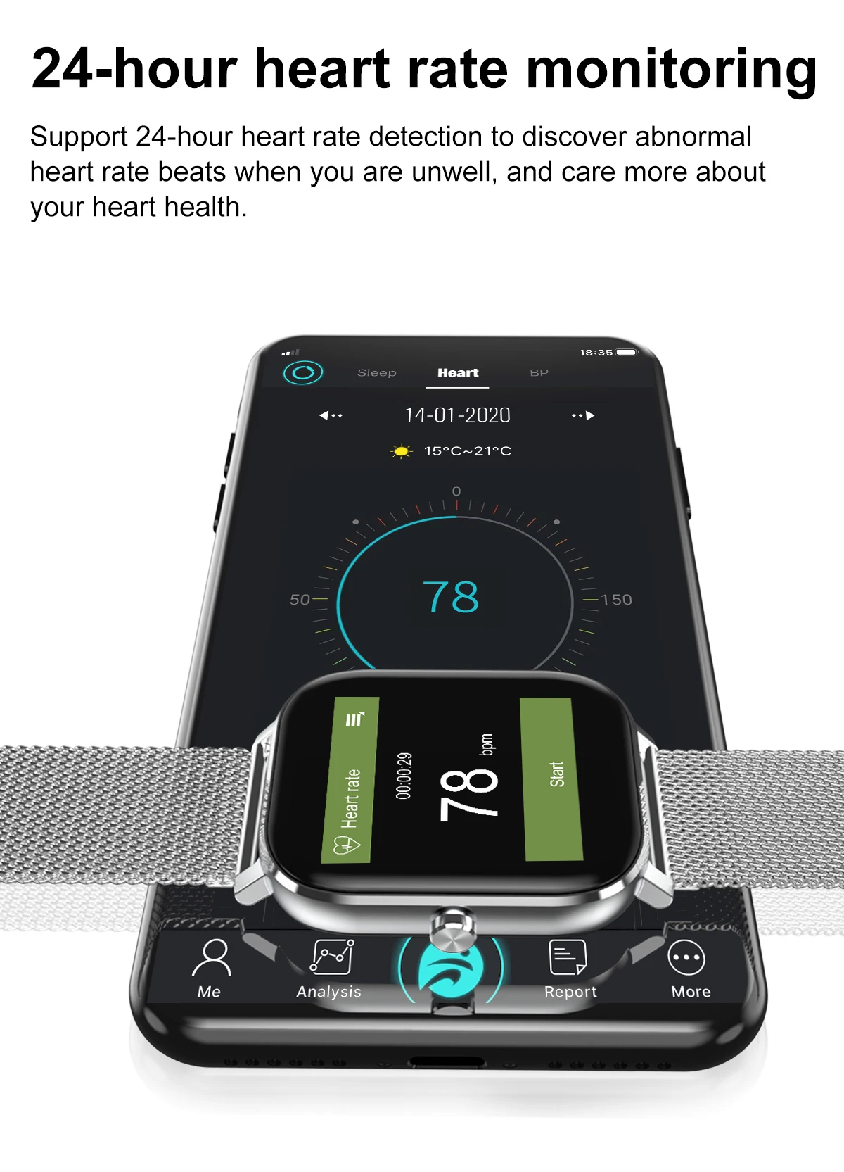 pulso ecg smartwatch monitor de freqüência cardíaca rastreador de fitness ip67