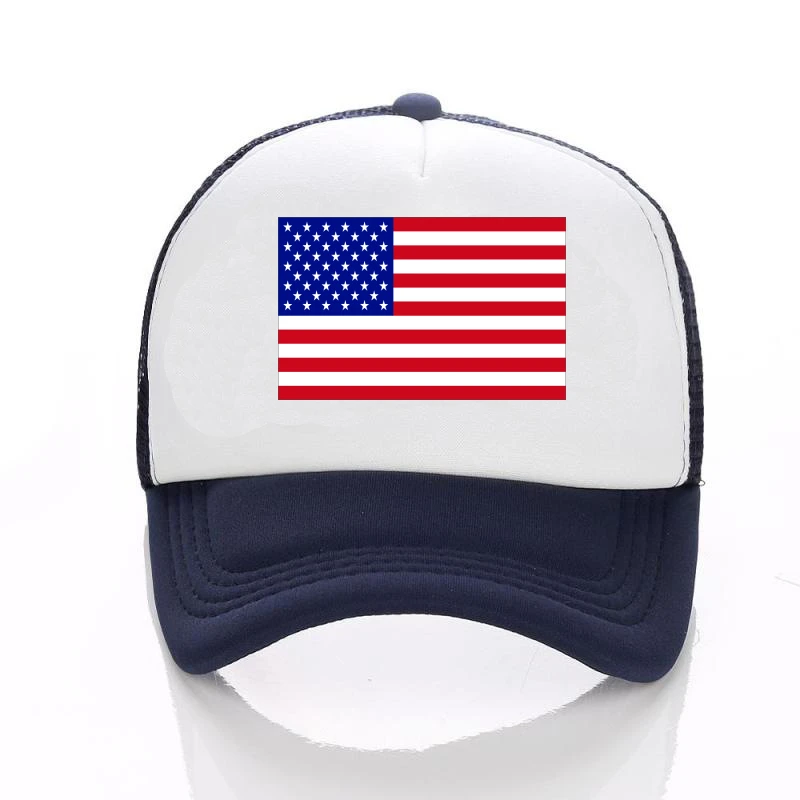 

US Logo Team Sports Hats Vote Caps Outdoor Racing Cap Families Custom Hats Baseball Cap Mesh Snapback