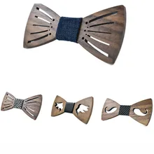 Деревянный галстук-бабочка резные крылья борода классический мужской деловой, банкетный вечерние свадебные деревянная бабочка Новинка подарки Унисекс Один Размер