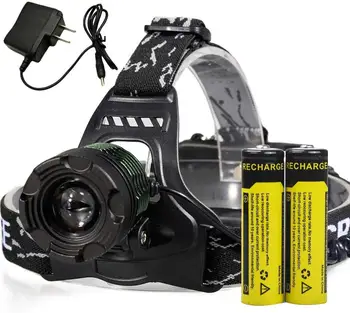 

LED Headlight Flashlight, 2000 Lumens Waterproof Headlight With 3 Modes For Camping,Fishing,Riding,Hiking,Dog Walking