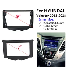 9 Cal/7 Cal samochodu ramka wykończeniowa radia dla Hyundai Veloster 2011 2018 Auto Stereo Panel deski rozdzielczej remont instalacji 2 Din CD DVD rama