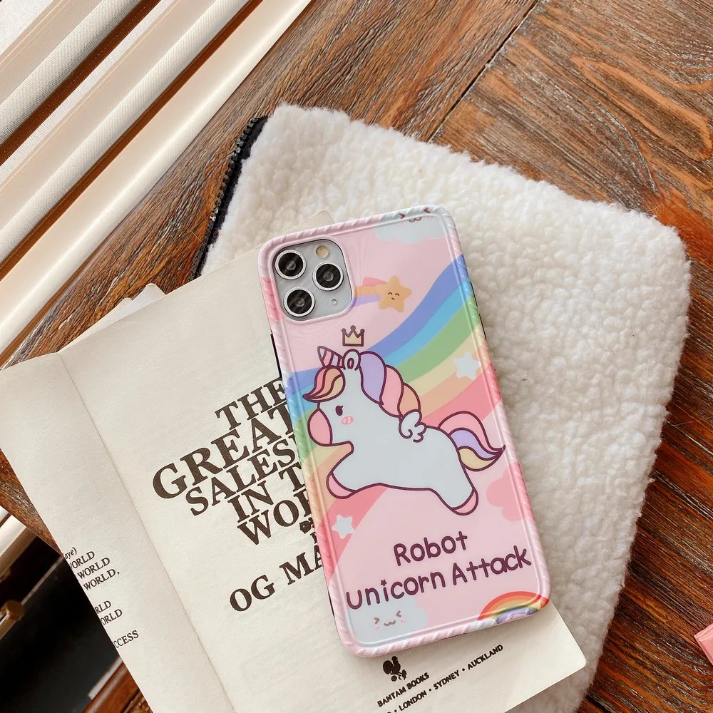 Rainbow Unicorn Protective iPhone Cases