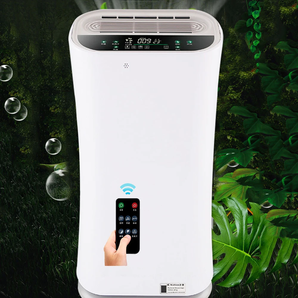 

220V Anion Air Filter Electrical Appliances Home Purifier Ultraviolet Remote Control Touch Screen Timing Mute Bedroom Office