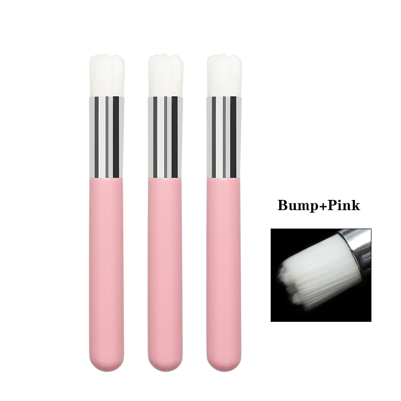 Bump pink 5 шт./лот щетки для носа, кисти для макияжа, очищающие косметические щетки для удаления черных точек - Handle Color: Bump pink