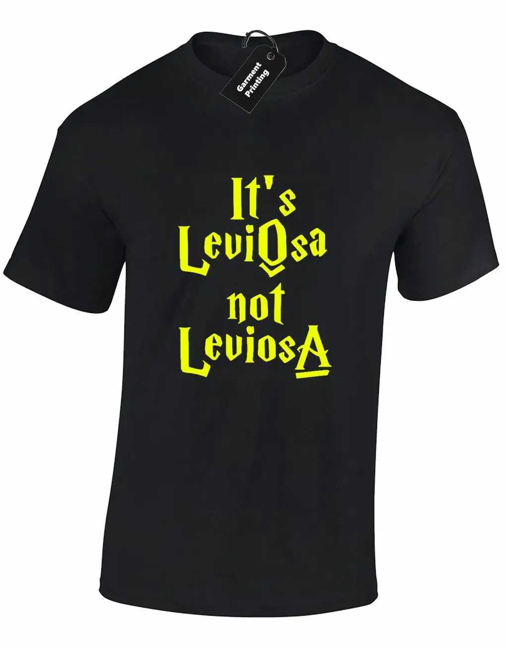 Его LeviOsa не LeviosA Мужская футболка Забавный Поттер дизайн Гермиона волшебные чары |