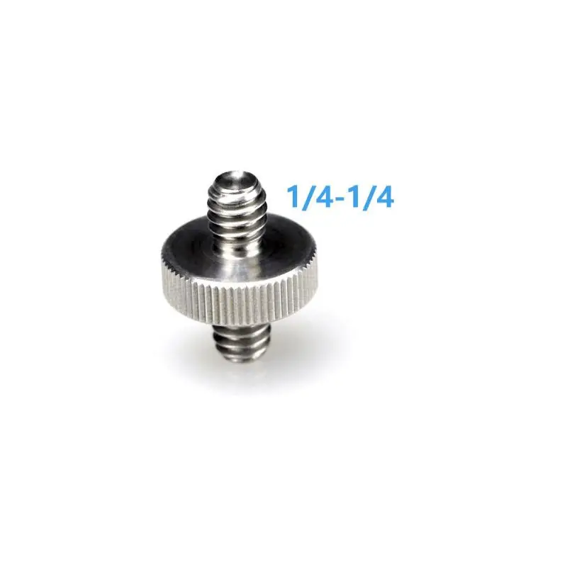 Double head screw 1/4" Male to 1/4" or 3/8" Male Threaded Adapter 1/4 to 3/8 Inch Adapter for Tripod Camera