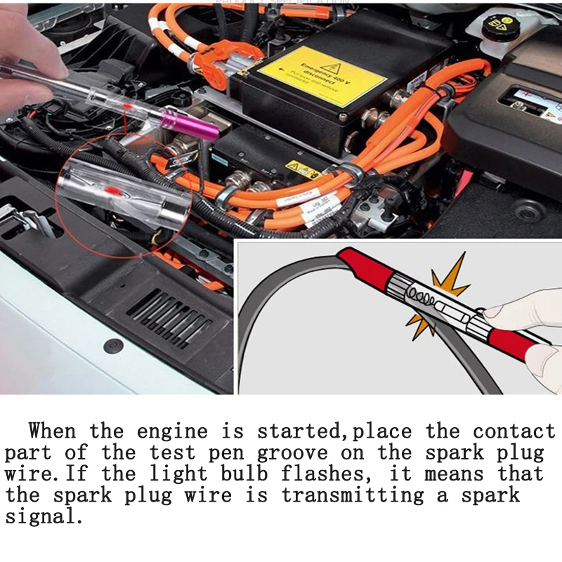 Профессиональный тест зажигания автомобиля ручка Автоматическая диагностика зажигания полностью разбирается Тест Ручка тест er катушка зажигания детектор цепи