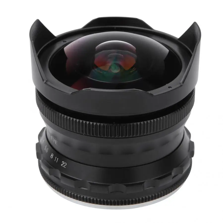 Lightdow 7.5mm F2.8f22 Manual Fixed Focus Fisheye Lens For Mirrorless