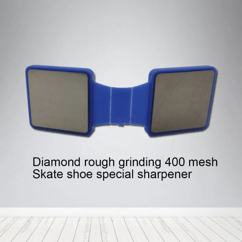 Точилка для лезвий для катания на коньках двухсторонняя портативная Алмазная керамическая роликовая обувь лезвия шлифовальная машина для катания на коньках новая