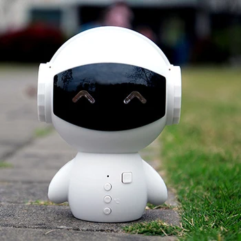 

Mini Gift Bluetooth Speaker Portable Cute Robot Child Speaker Wireless Charger Music Stereo Subwoofer Support Card USB Speaker