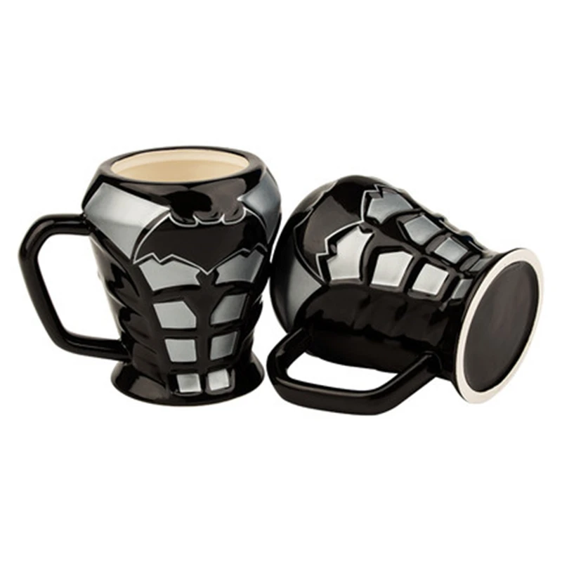 New Anime Justice League Cosplay Props Bruce Wayne Batman Ceramics 3D Print Mug 350ML Water Cup Drink Coffee Cups Gift Prop