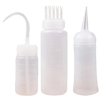 

3Pcs Hair Cleaning Bottles Empty Shampoo Bottle Dry Washing Bottle Salon Hair Care Accessories Brush Dispensing Coloring Dry Cle