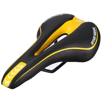 

YAFEE Bicycle saddle Bicycle Seat Gel Mount Bike Saddle Bicycle Racing Bicycle Saddle Black and Yellow