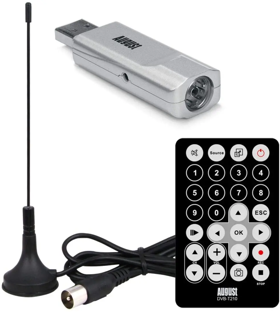August DVB T210 USB freew evihd TV тюнер часы цифровое телевидение в Full HD на ноутбуках и