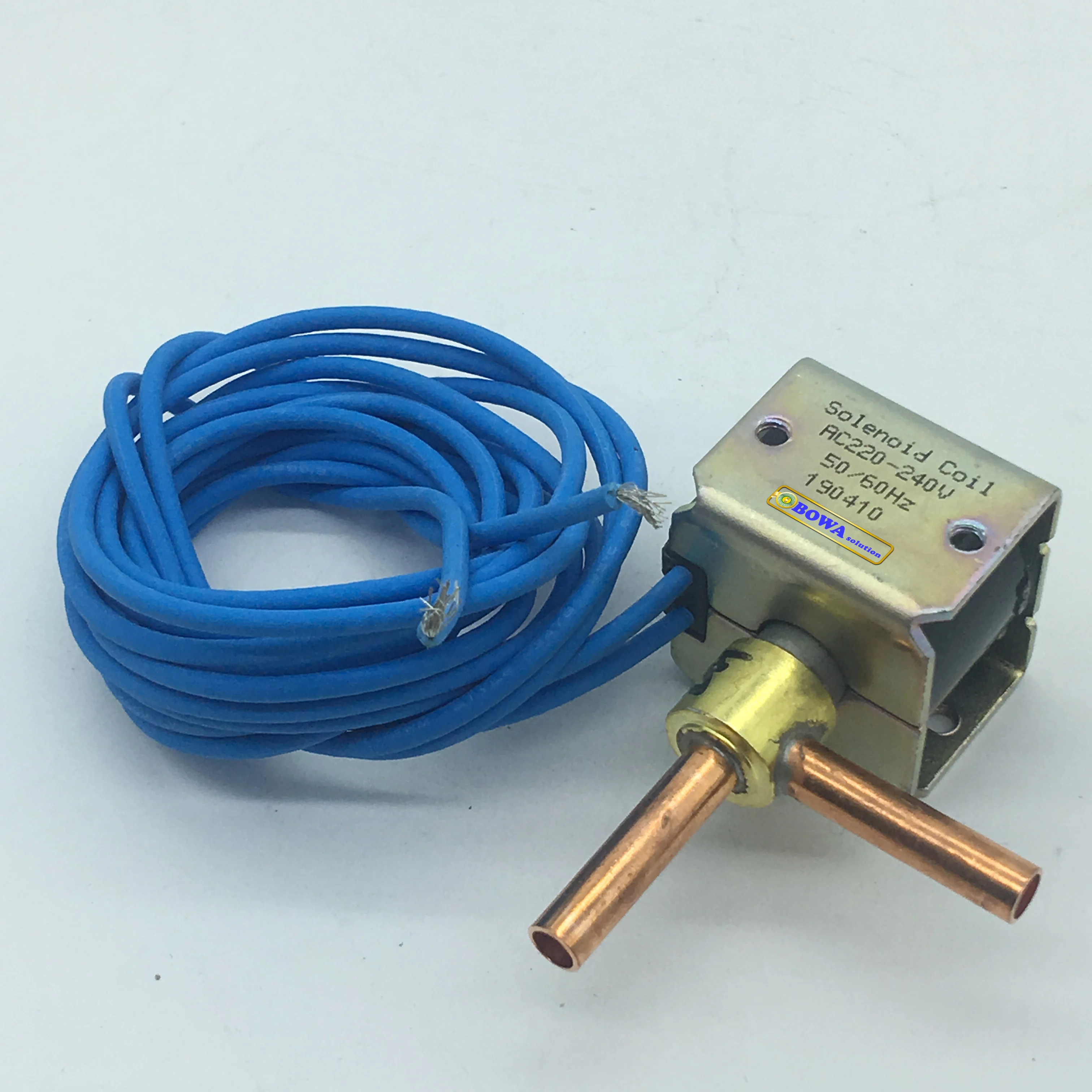 8mm solder type solenoid valve switches on/off hot gas defrost in commerce refrigerated cabinets, walk-in cooler & freezers