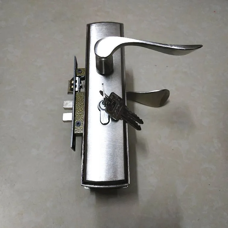 

Small 50 Three Tongue Invincible Spoon Door Handle Lock Marbles Mortice Door Lock Breadboard Screw Hole Center Distance 17 Cm