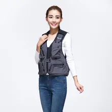 Летний стиль, тонкий сетчатый жилет, для альпинизма, Повседневный, много карманов, особенность, Мужская фотография, жилет для рыбалки