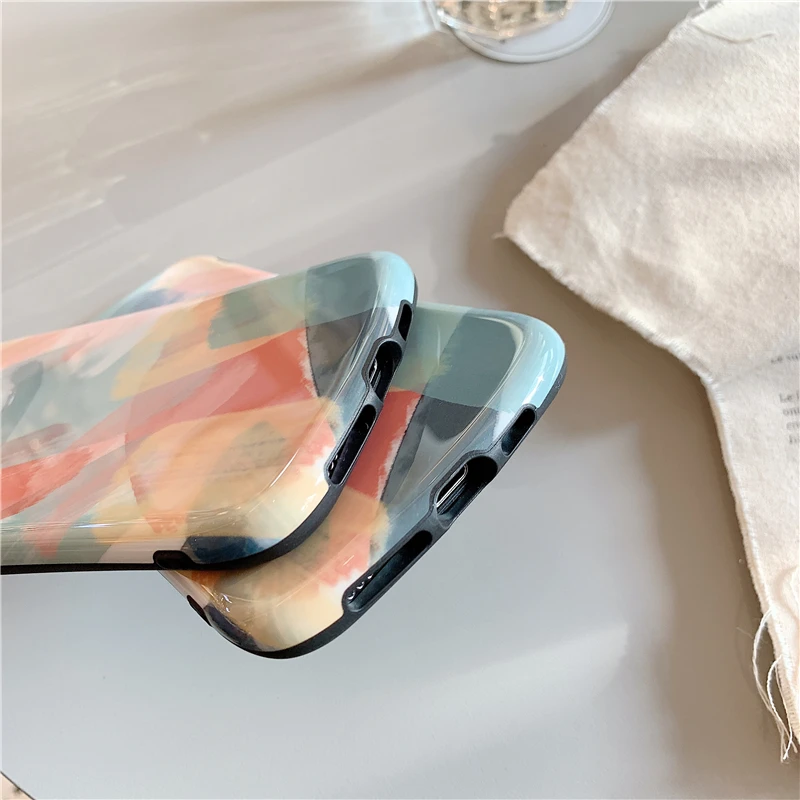 Красочные граффити дуги гладкие телефонные чехлы для iphone 11 11Pro Max X XS Max 6 7 8 Plus Мягкий IMD пары задняя крышка