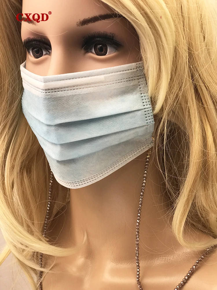 Handmade Fashion Reading Glasses Chain For Women Sunglasses Cords Casual 3mm electroplated Glass Beaded Eyeglass Masks Chain - Image 2