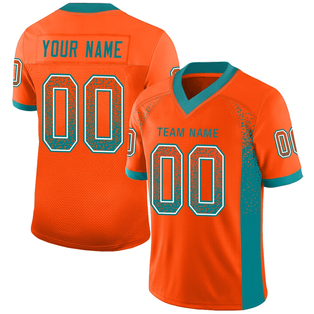 Wholesale Custom Football Jersey Team Name/Number Print Football Game Training Stretch Soft Uniform for Male/Girl/Youth