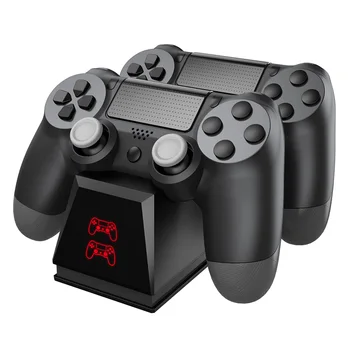

Dual USB Joystick Handle Joystick Fast Charging Dock Station Stand LED Display for PS4/PS4 Slim/PS4 Pro Game Controller