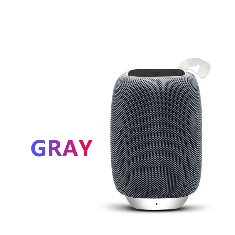 Gray Портативный динамик водонепроницаемый Bluetooth динамик открытый велосипедный сабвуфер бас беспроводной динамик s мини Колонка коробка громкий динамик FM TF - Цвет: Gray