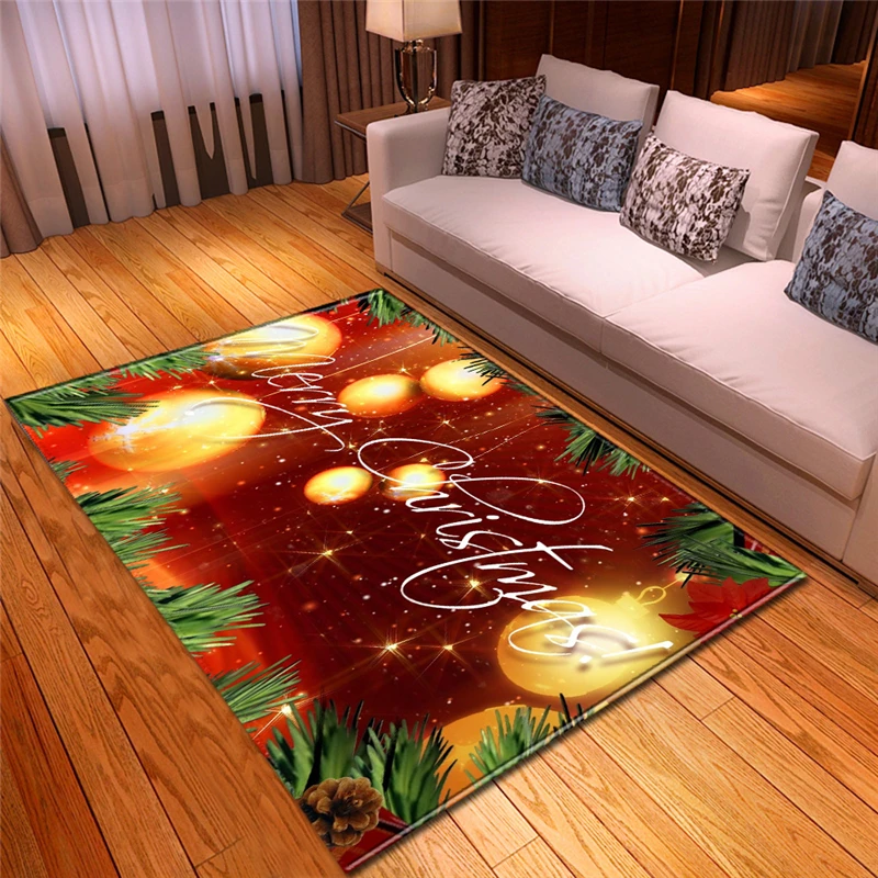 Shabby Chic Nordic Carpet Large Lightweight Decorative Thin Foam Carpet Mat For Living Room Merry Christmas Home Decorations