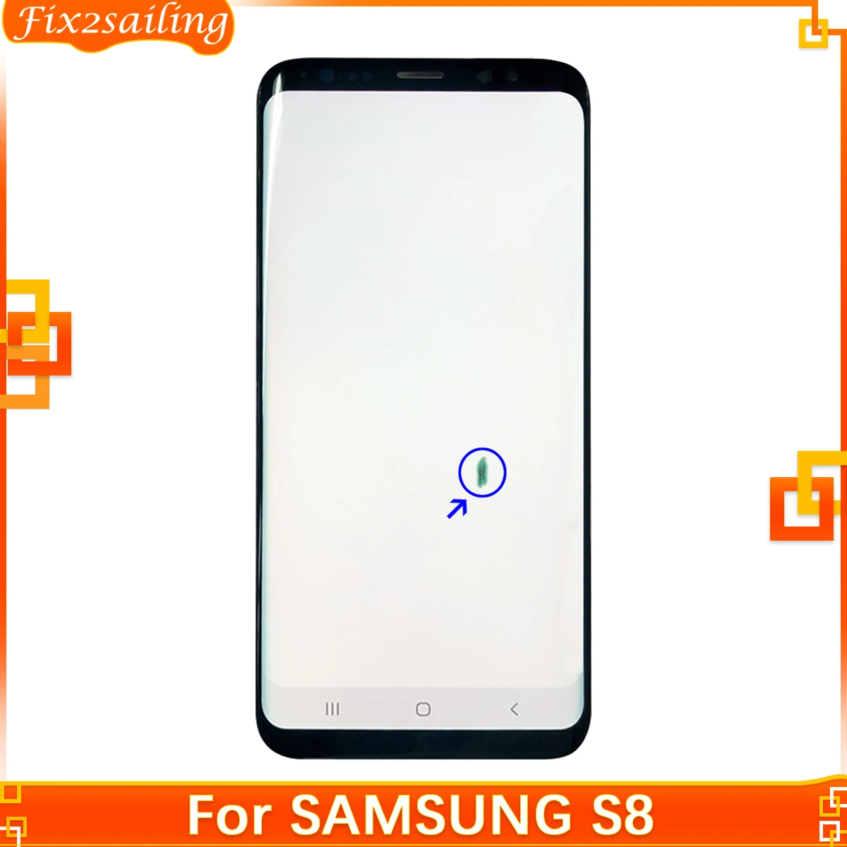 ЖК-дисплей с ожогом битых пикселей AMOLED для Samsung Galaxy S8 G950 G950F сенсорный экран
