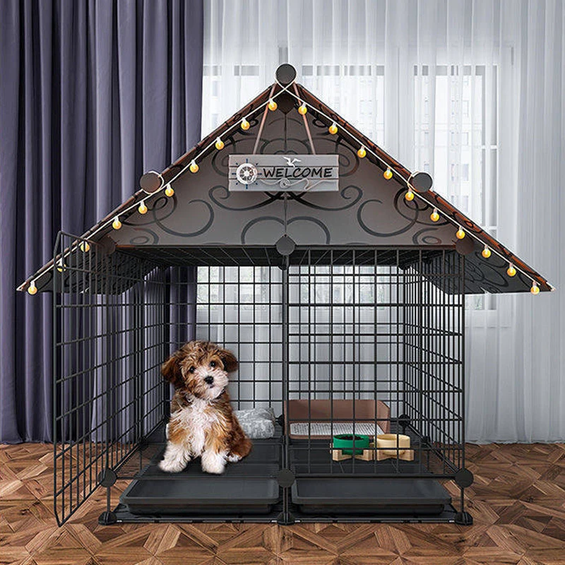 Diy 犬と猫のための取り外し可能な木製ペット小屋 家の装飾 ペットのためのハウスケージ 家 犬小屋 猫用の搬送箱 ケージ Aliexpress