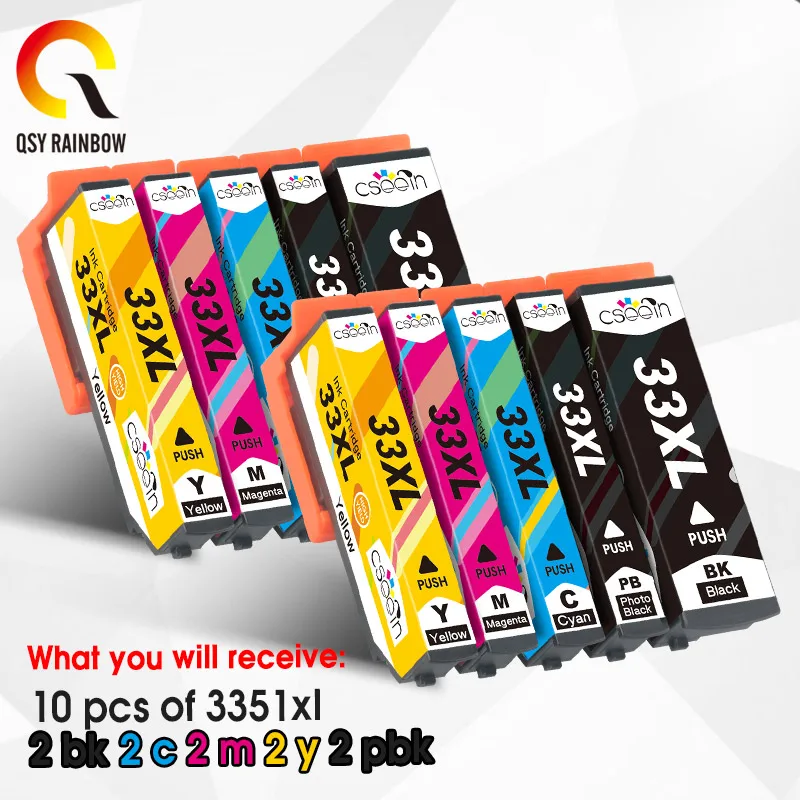 33XL T3351 T3361 T3364 совместимый чернильный картридж для принтера Epson XP 530 630 635 830 540 640 645 900