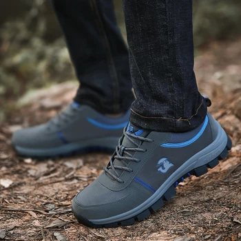 

High Quality Men Hiking Shoes Large Size 47 Brand Outdoor Mens Sport Trekking Mountain Boots Waterproof Climbing Athletic Shoes