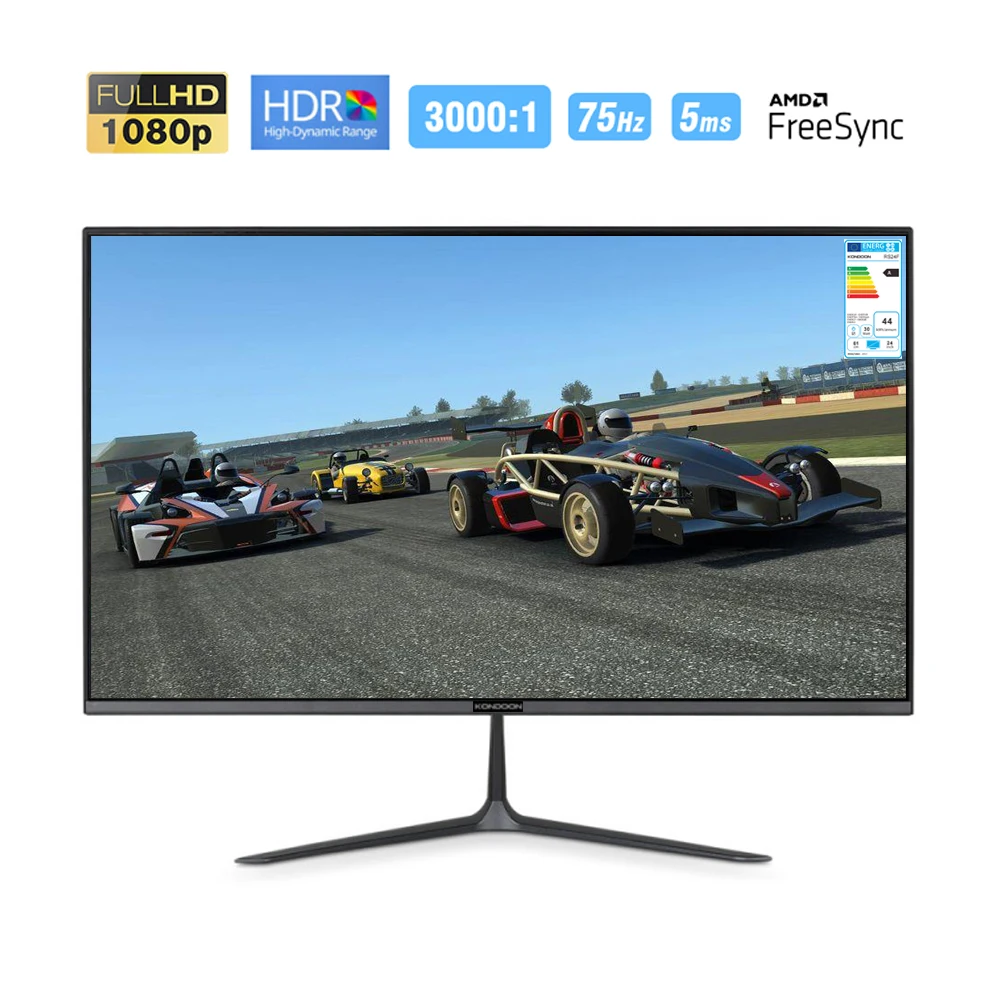 KONDOON Monitor do komputera IPS 24 Cal LED FHD 1080P 75hz 5ms komputer