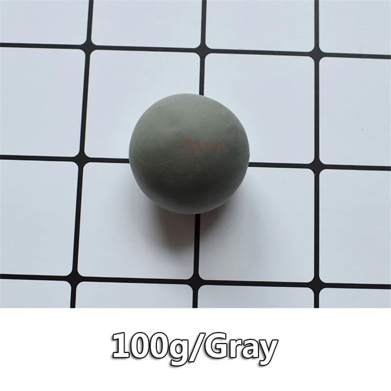 100g Gray 100 г DIY Slimes глина пищевой светильник бумажный глиняный Лизун, пластилин для рисования слизи художественная модель полимерные Развивающие игрушки для детей подарок - Цвет: 100g Gray