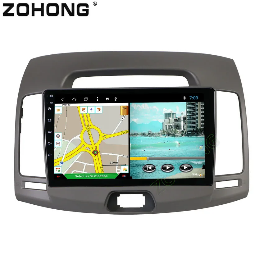 2.5D 9 дюймов 8 ядерный PIP Android автомобильный Радио gps для hyundai Elantra Avante 2007-2011 Авторадио автомобильный мультимедийный dvd-плеер навигация