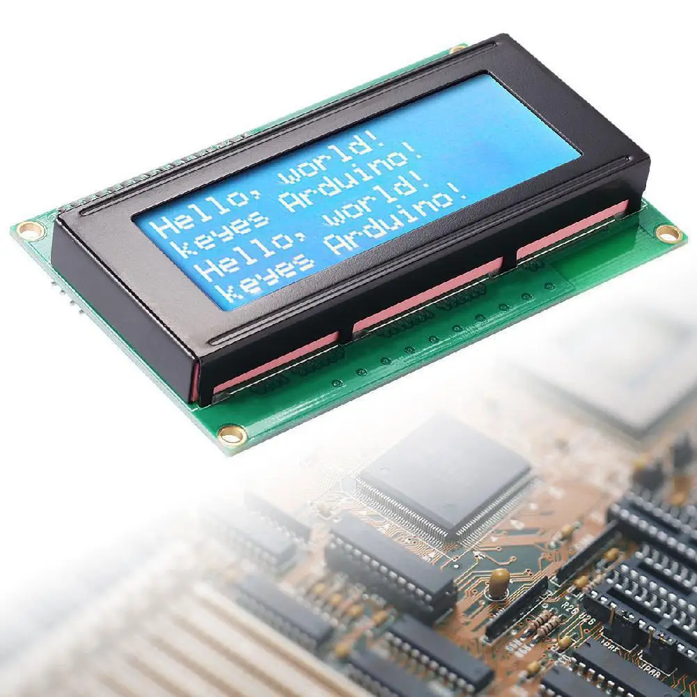 Синий Серийный ЖК модуль IIC/I2C/TWI 2004 204 20X4 символ для Arduino|Детали и аксессуары