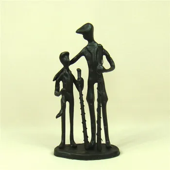 

TOUCHING FATHER AND SON FISHING FIGURINE ABSTRACT PATERNITY LOVE GIFT CRAFT HOME DECOR ORNAMENT ACCESSORIES FOR FATHER'S DAY