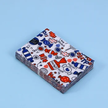 

500PCS Nougat Wrapper Sugar Paper Oil Pad Paper Children's Small Fresh Candy Wrapper for Party Birthday Festival Gift (Candy Pat